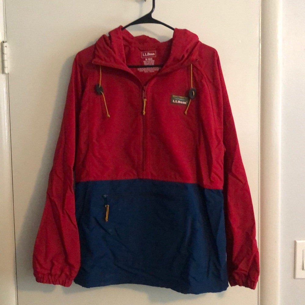 LL bean half zip weatherproof jacket